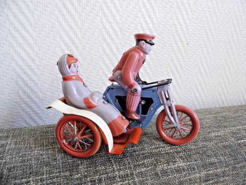 Blechspielzeug motorrad mit - blechspielzeug, /