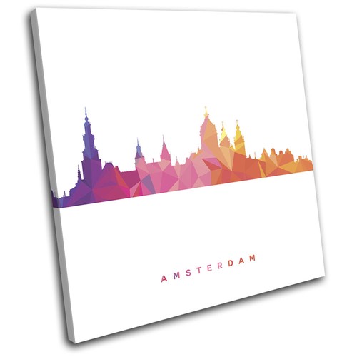 Amsterdam skyline geometric - skyline,