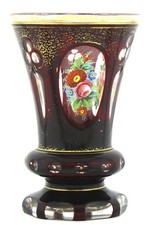 Biedermeier Becher Pokal Vase