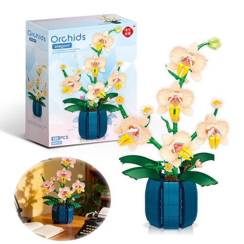 Klemmbausteine orchidee - klemmbausteine,