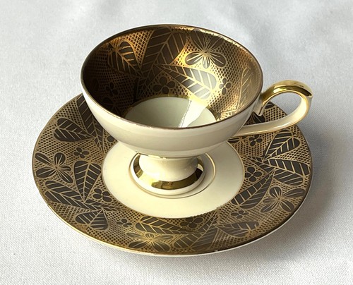 Mokkatasse gold schwarz - mokkatasse, gold/schwarz