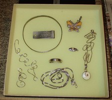 VINTAGE SILBERSCHMUCK KONVOLUT 925/835 Silber 10 tlg. Set  tragbar u. defekt