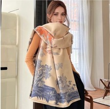 Designer kaschmir schal beige - kaschmir,
