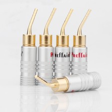 2mm Pin Bananenstecker männlich vergoldet Stecker Lautsprecher Kabel Adapter