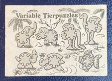 Beipackzettel Üei Variable Tierpuzzles  649465 Schildkröte    (O5-Ü1-21-1)