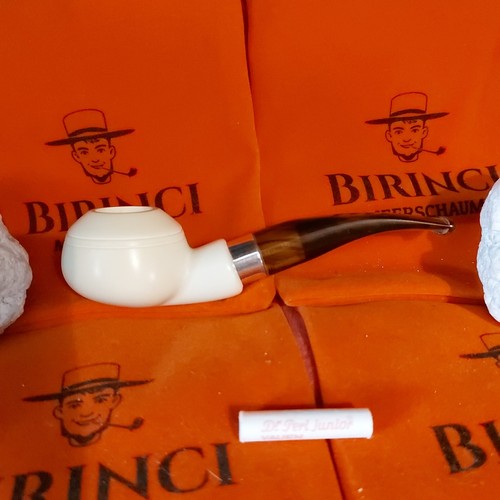 Block meerschaum pfeife 9mm - 1a,