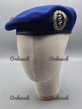 BUNDESWEHR - BARETT - KOBALTBLAU - SANITÄTSTRUPPE - FRÜH - GR. 58 - KÜPPER KKBw