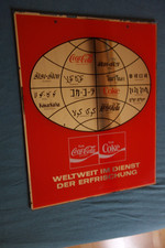 Alter Coca Cola Werbe Spiegel Coke 60er Werbung kein Emailschild selten Bar