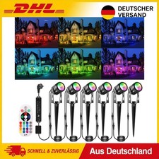 LED Gartenbeleuchtung RGB 6er