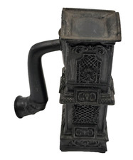 ? Puppenhaus Mini-Kaminofen – Metall, dekorativ, abnehmbares Rohr, Vintage ✨