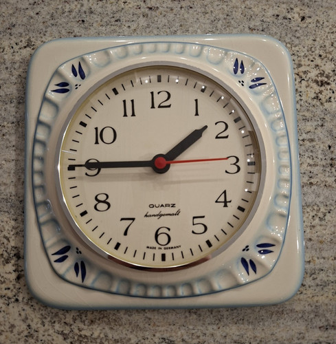 Keramik vintage wanduhr - keramik,