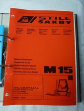 Still Saxby Stapler M15 Handbuch Beschreibung Wartung Ersatzteilliste Betriebsst