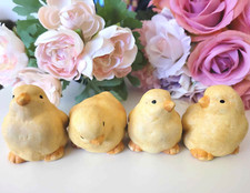 4x Retro Küken Gelb