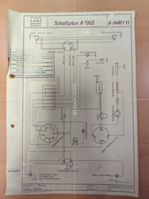 LANZ techn. Zeichnung Schaltplan A1305 Alldog Prospekt Traktor brochure M4