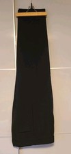 Hugo Boss, black label, Bundfaltenhose, klassischer Schnitt, Gr. 52, schwarz
