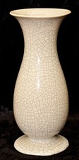 VintaGe Vase Keramik  Craquele Glasur Höhe 26,5 cm