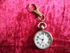 Taschenuhr bronzefarben "Anhängeuhr" klein NEU + OVP Karabiner Krankenschwester