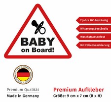 Aufkleber Baby on Board Schild
