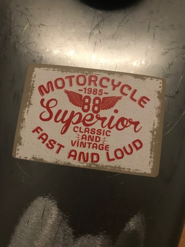 Old school biker aufkleber - 2x,