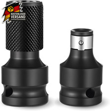 Schlagschrauber Bit Adapter 1/2 auf 1/4 Zoll Bithalter Stecknuss Zubehör für Sch