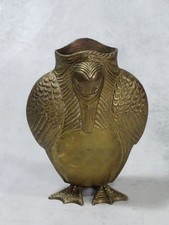 Bronze / Messing Vase in der Form einer Ente / Figürlich