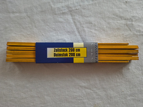 Zollstock holz gelb ohne - gelb,