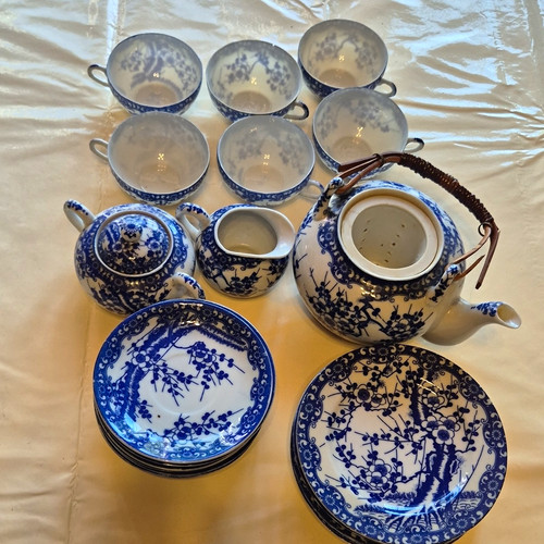 Blau weiß porzellan - blau/weiß,