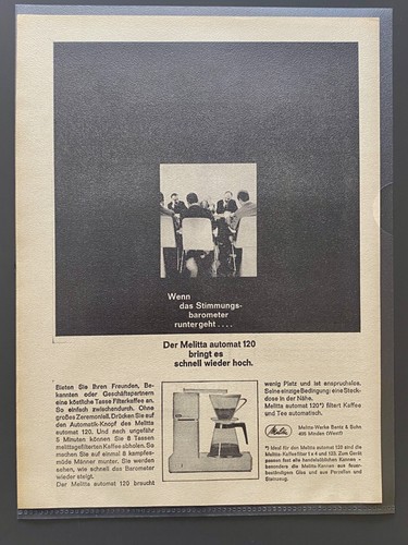 1966 melitta automat - melitta,