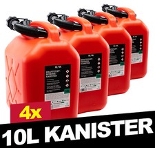 4x 10L BENZINKANISTER