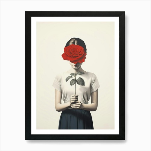 Mädchen mit einer rose - mädchen,