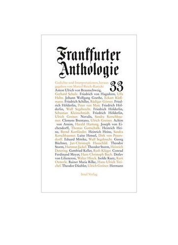 Frankfurter anthologie - frankfurter,