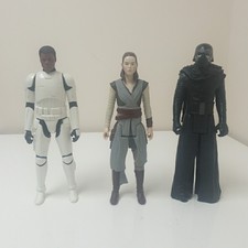 Star Wars Action Figuren Konvolut x3 12 Inch Kylo Ren Rey Finn Trooper