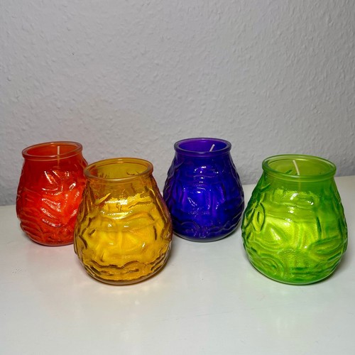Kerze farbigen glas - farbigen,