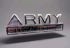 3D ARMY SPECIAL EDITION KFZ Metall Aufkleber Logo  Sticker Auto Armee Militär