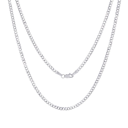 14k weißgold 5mm solide - 14k,