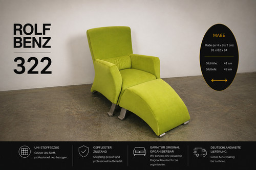 Rolf benz 322 - 322, sessel