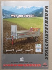 GRUBER Einachs Tandem Dungstreuer Miststreuer Prospekt Traktor Schlepper