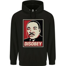 Disobey Martin Luther King Schwarz Leben Matter Herren 80% Baumwolle Kapuzen