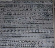 "ELEGANCE" Bleischrift 28° Bleisatz Buchdruck Bleilettern Handsatz Alphabet ABC