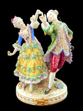 Sitzendorf Thüringen Tanzende Rokoko Paar Frühlingstanz feine Porzellan Figur