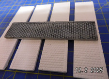 1:72 Diorama: 4 unbemalte Gehwegteile  90 x 21 x 2,5 mm Gehweg Kopfsteinpflaster