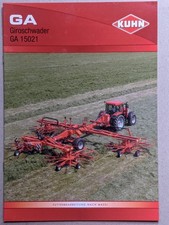 Kuhn Giroschwader GA 15021 Vierkreisel Schwader Prospekt Traktor Schlepper
