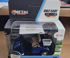 1:20 Golf Cart blau 10cm mit Antrieb Golfcart Golf Caddy NEU OVP