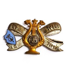 Lyra / Abzeichen / 25 Jahre Treue im  Musikverein um 1900