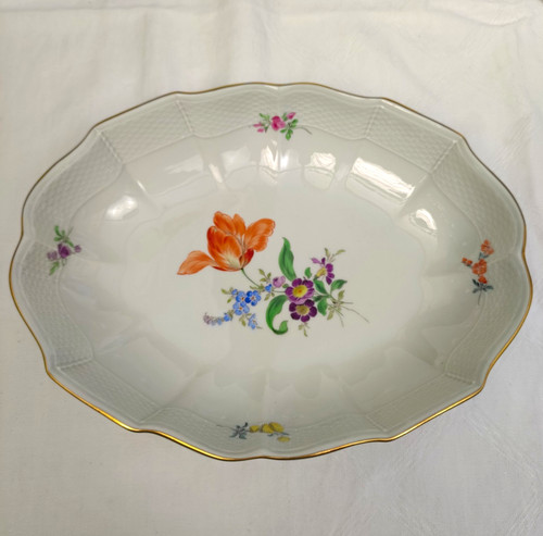 Meissen porzellan schale oval - meissen,