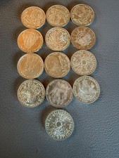 Silbermünzen 13 ST 10DM Stücke 186gr Silber