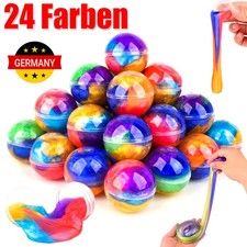 DIY Slime Kit Schleim Set Geschenk Kinder 24 Farben Galaxy Glitzerschleim Charm~