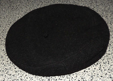 Herren Schiebermütze Schwarz Wolle ca. 51cm