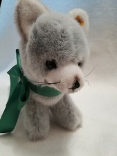 Steiff 081552 seltener Drolly Wolf aus Webpelz grau stehend 22cm 1991-1993 sGUT