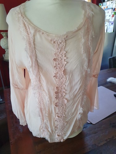 Bluse seide rose - seide,